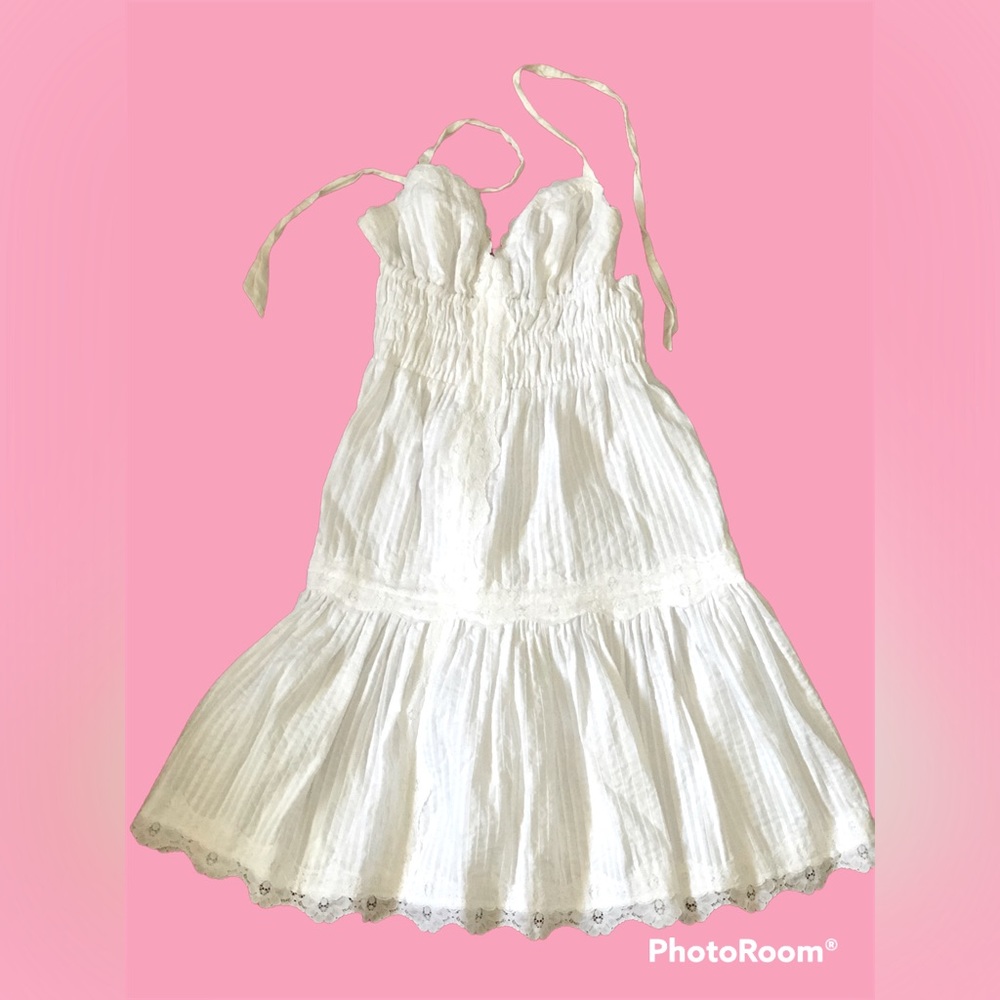 WHITE BETSEY JOHNSON NEW YORK DRESS